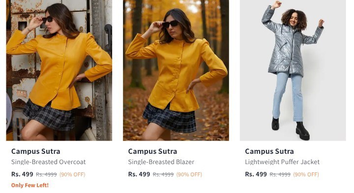 Upto 90% Off On Campus Sutra Clothing.  Men's : https://myntr.it/Vp6zCvX Wome...