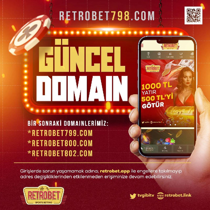 Güncel adresimiz http://retrobet798.com olarak değişmiştir.    Domainimizin s...