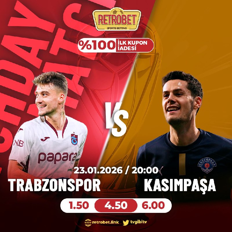 Günün Yüksek Oranlı Maçı!      Zirveye Oynayanların Adresi #Retrobet     Günc...