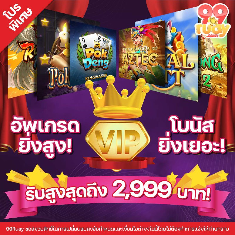 𝑽𝑰𝑷 𝐁𝐎𝐍𝐔𝐒       VIP ยิ่งสูง     BONUS ยิ่งเยอะ      สูงสุดถึง      บาท     รา...