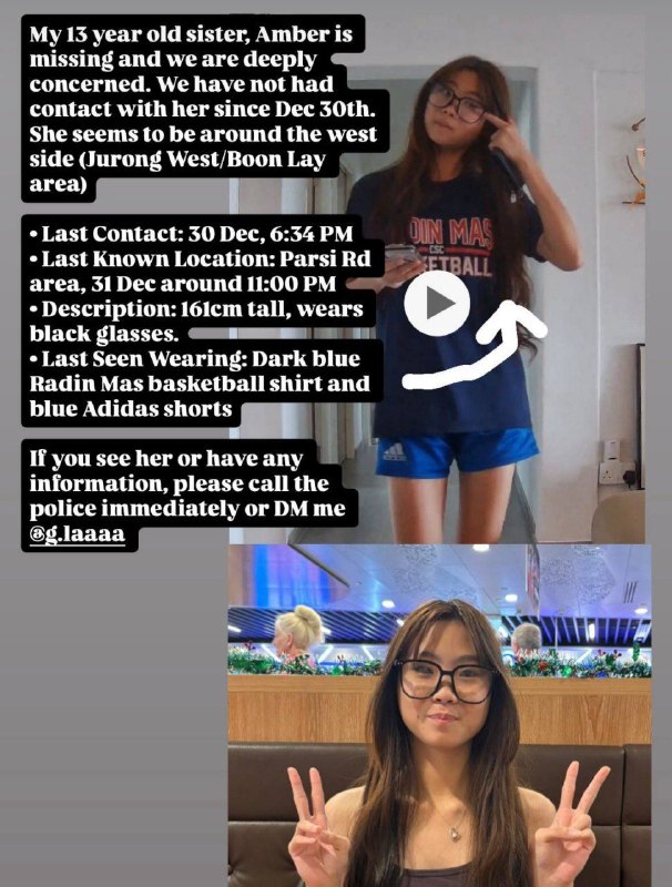 13 Yr Girl Missing. Please help   ...@sgSecret