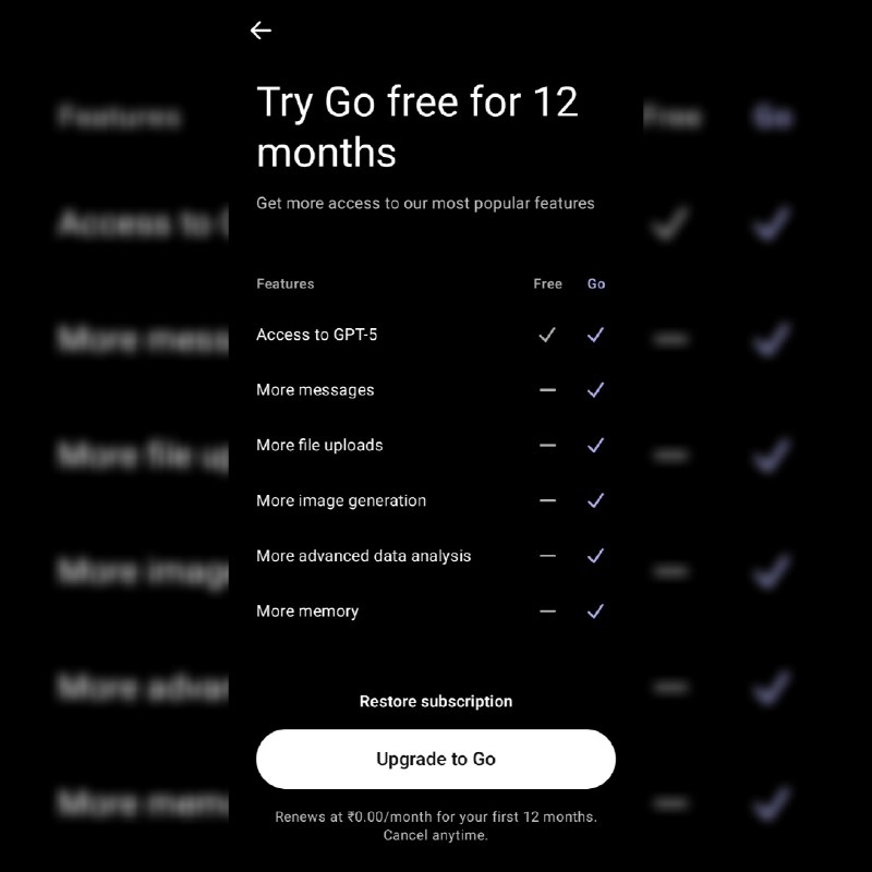 എല്ലാ ഇന്ത്യക്കാർക്കും 12 Month ChatGPT GO Free Trial വന്നിട്ടുണ്ട്   Free Tr...