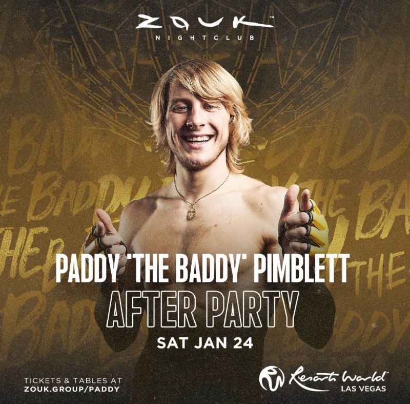 Вечеринка после боя отменена. Пэдди в каличке отдыхает